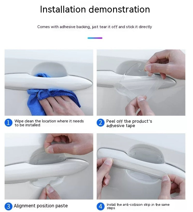 Transparent Car Door Handle Scratch Guards