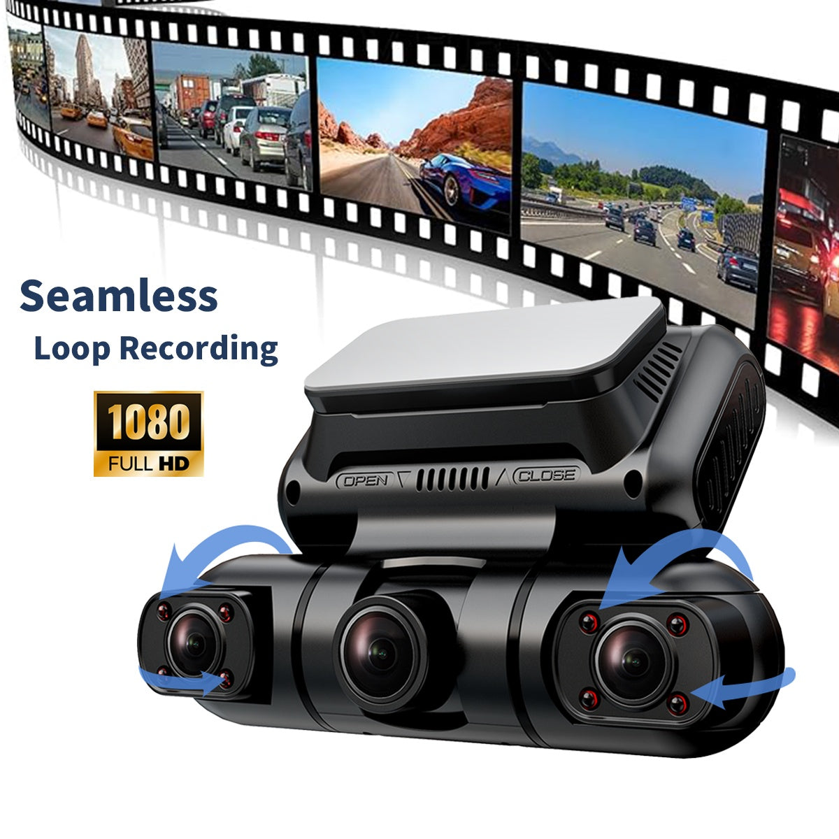 Full 360 Car Dash Camera – Front, Rear & Sides