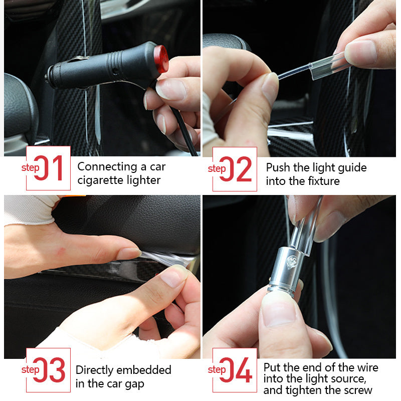 Cool Aura Car Ambient Fiber Lights with App Control