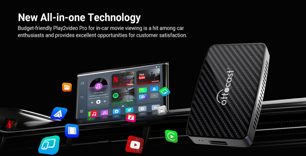 Wireless CarPlay Android Auto 2-in-1 Android Box