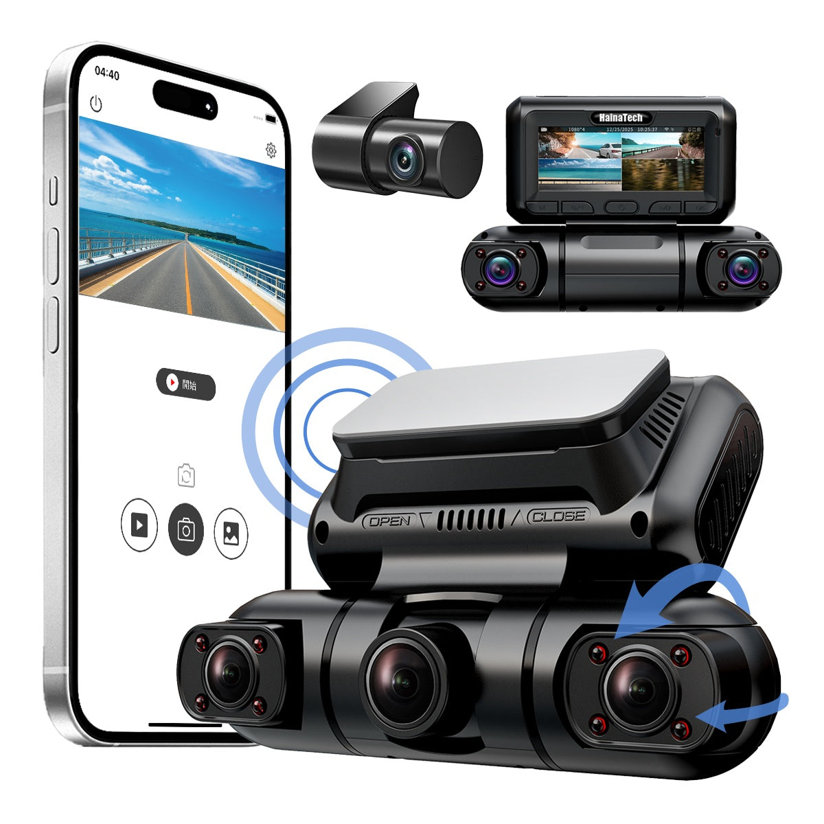 Full 360 Car Dash Camera – Front, Rear & Sides