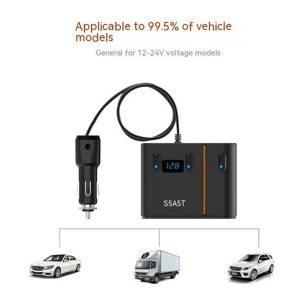 Multi-Attachment Car Charger