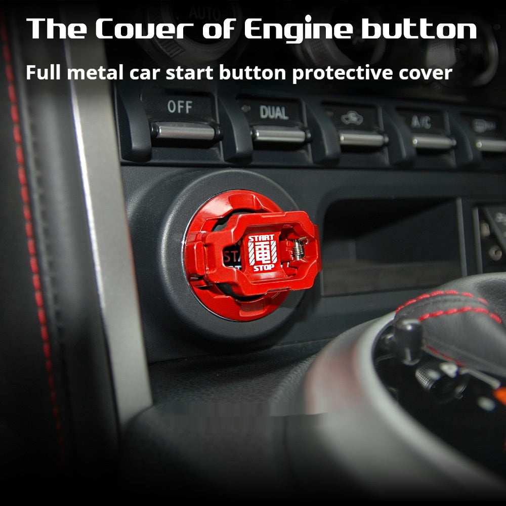 Car Start Button Protective Metal Cover