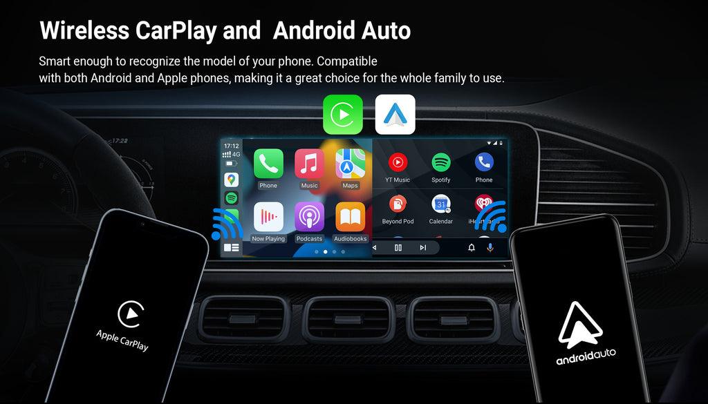 Wireless CarPlay Android Auto 2-in-1 Android Box