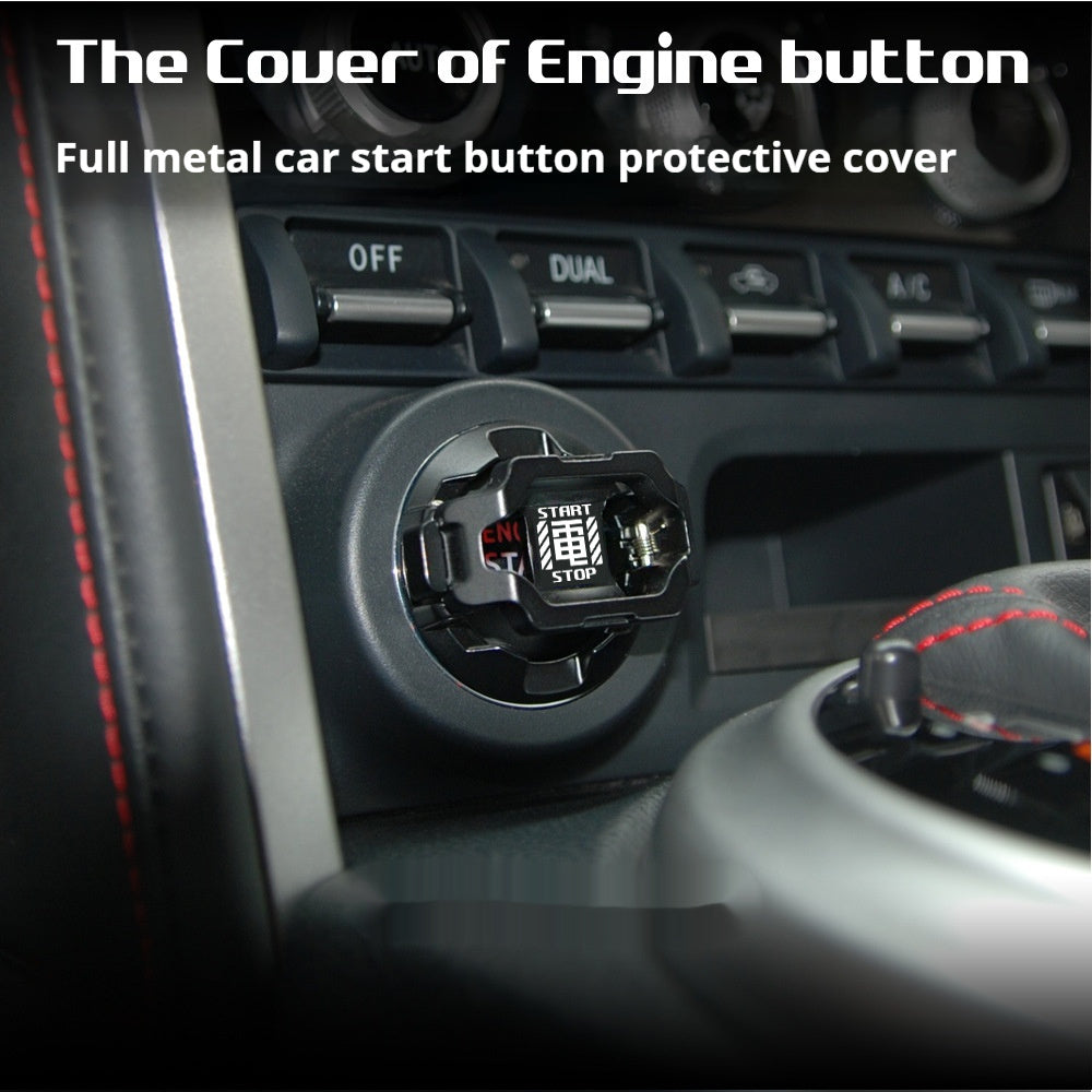 Car Start Button Protective Metal Cover