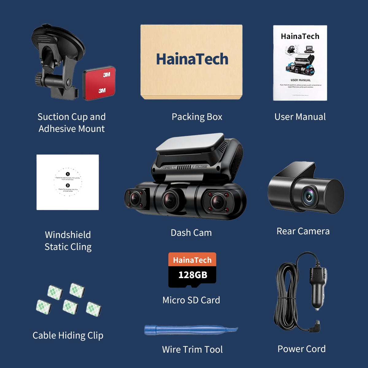 Full 360 Car Dash Camera – Front, Rear & Sides