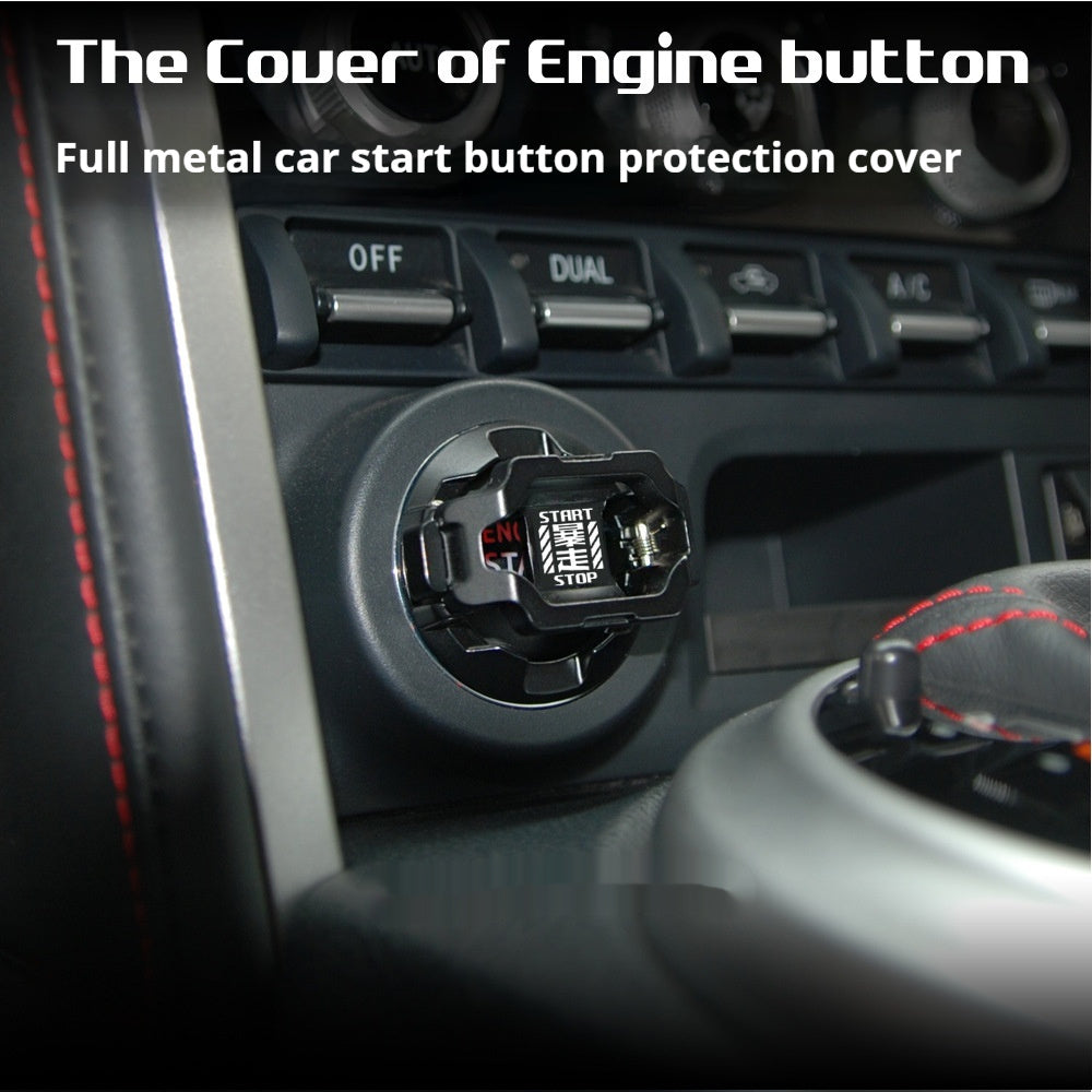 Car Start Button Protective Metal Cover