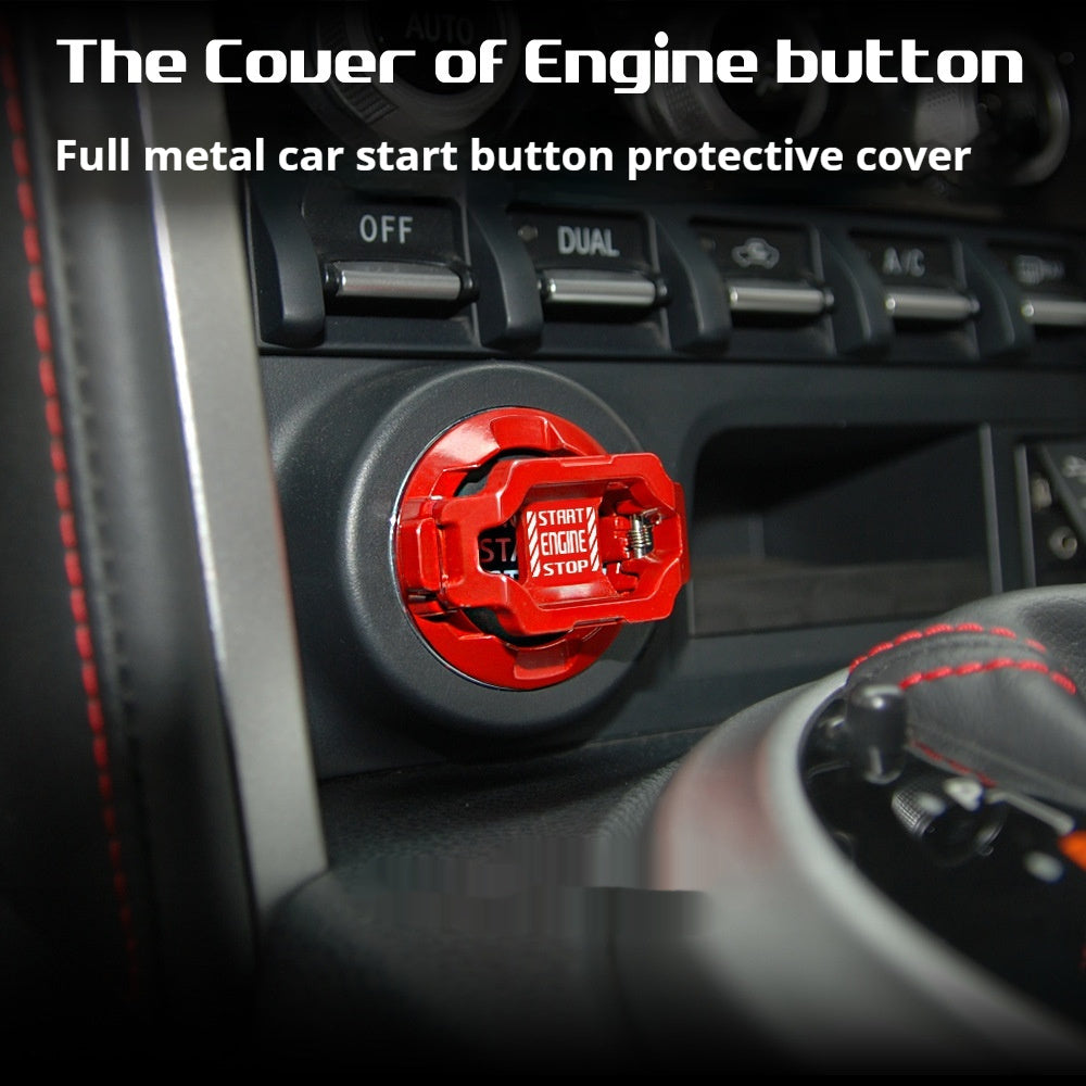 Car Start Button Protective Metal Cover